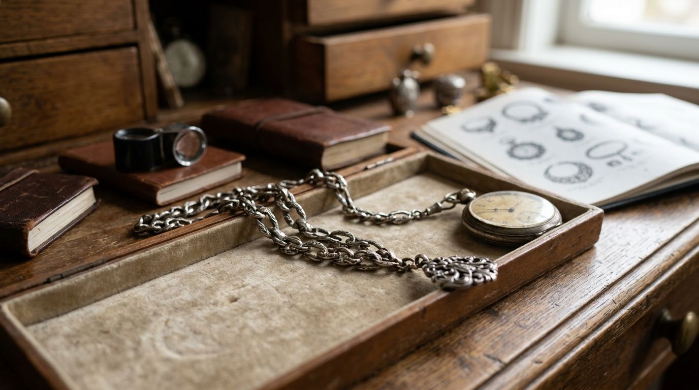 Watch chains for men's antique accessory collectors