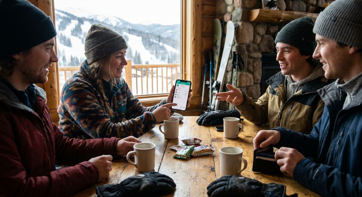 Bill splitting app for ski trips