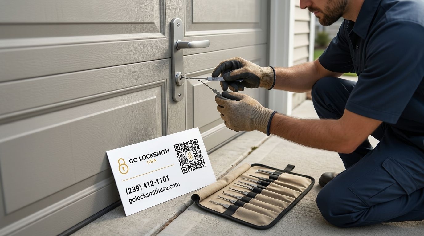 Can a locksmith open a locked garage door without damaging it?