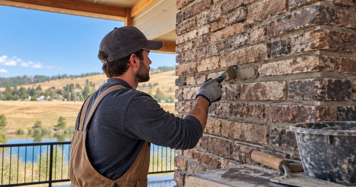 How do masons choose mortar when repointing old brick?