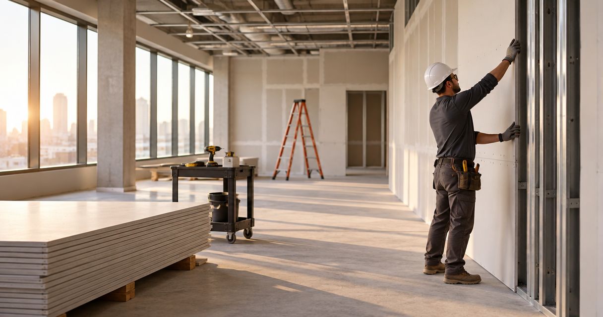 How long does commercial drywall installation take?