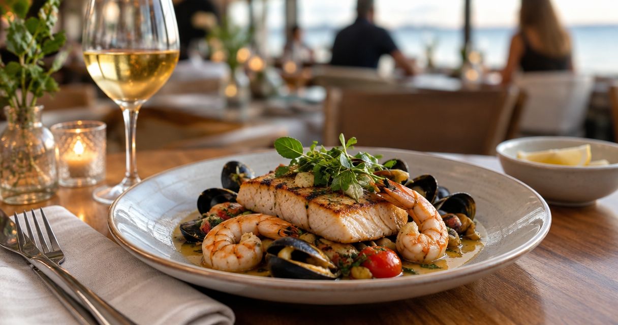Does Siena serve seafood dishes on the dinner menu?