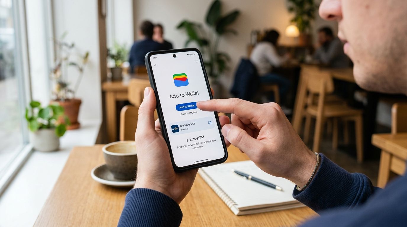 How to add your a-sim eSIM to Google Wallet