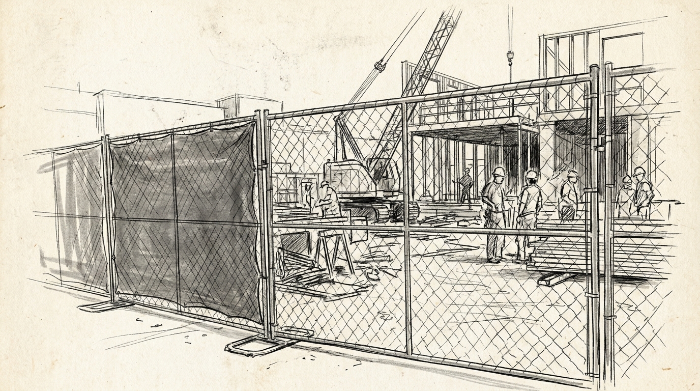 Best temporary fence rental for construction sites