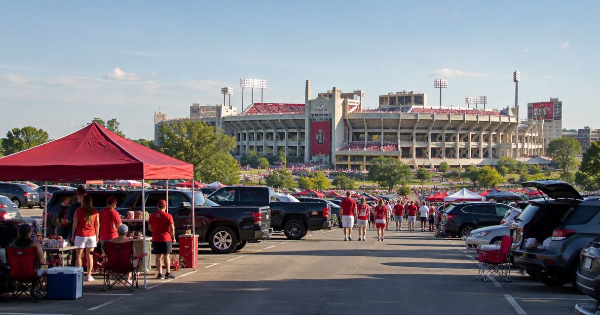 Best IU football parking lots with a stadium view