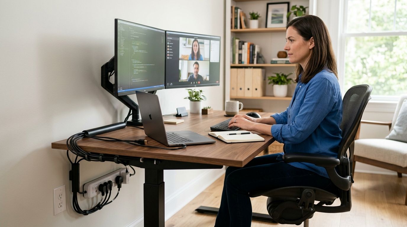 Electrical wiring for home offices and remote work setups