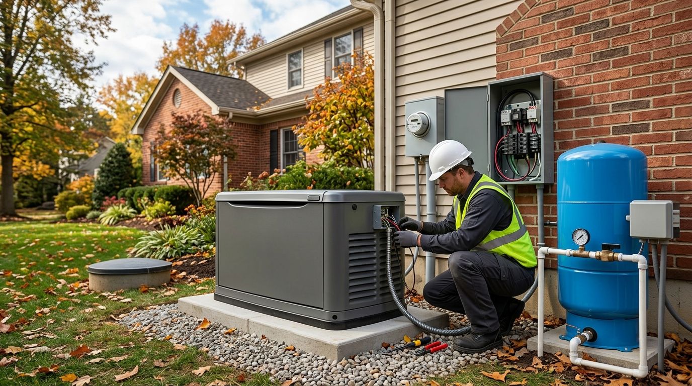 Whole house generator installation for NJ homes with well water