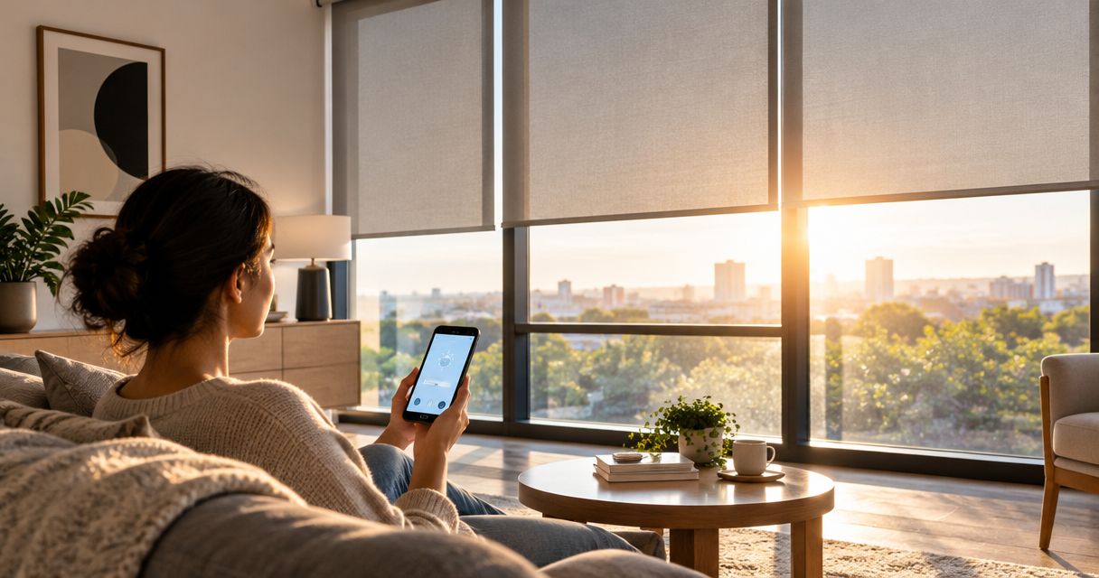 Automatically close your shades when the afternoon sun hits your windows