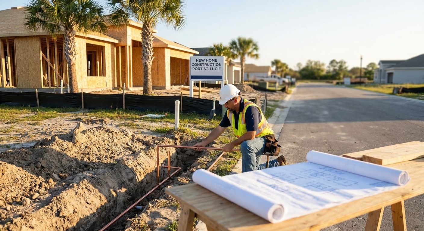 Plumbing services for Port St. Lucie new construction