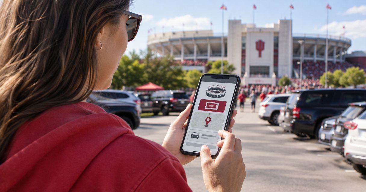How to connect your Ticketmaster IU football tickets to guaranteed parking