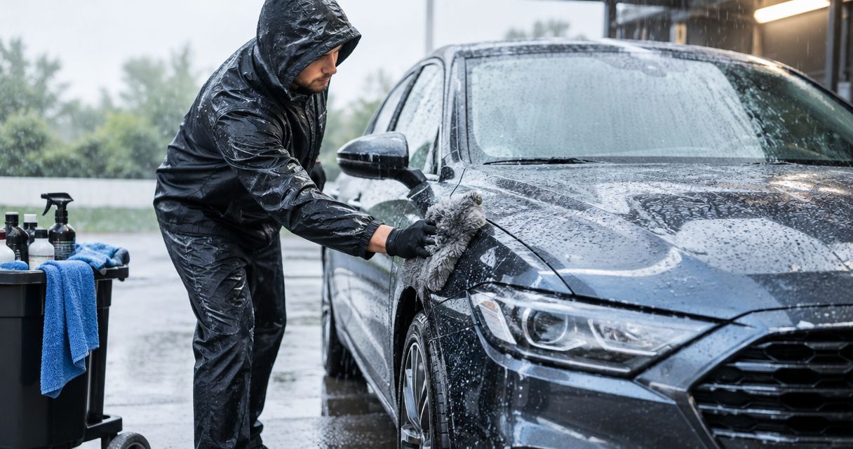 Can you get your car detailed in the rain?