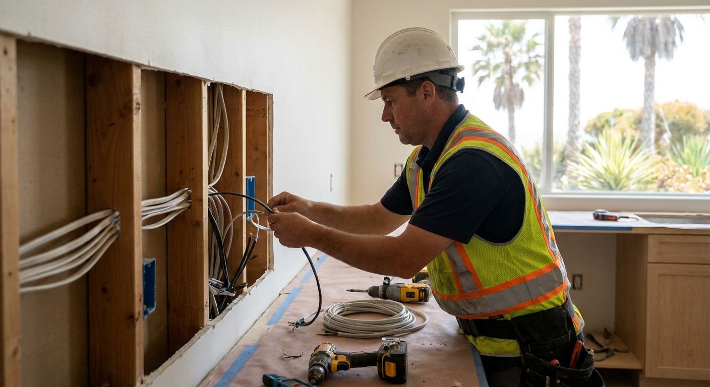 Kitchen remodel electrical work for Stuart FL homeowners