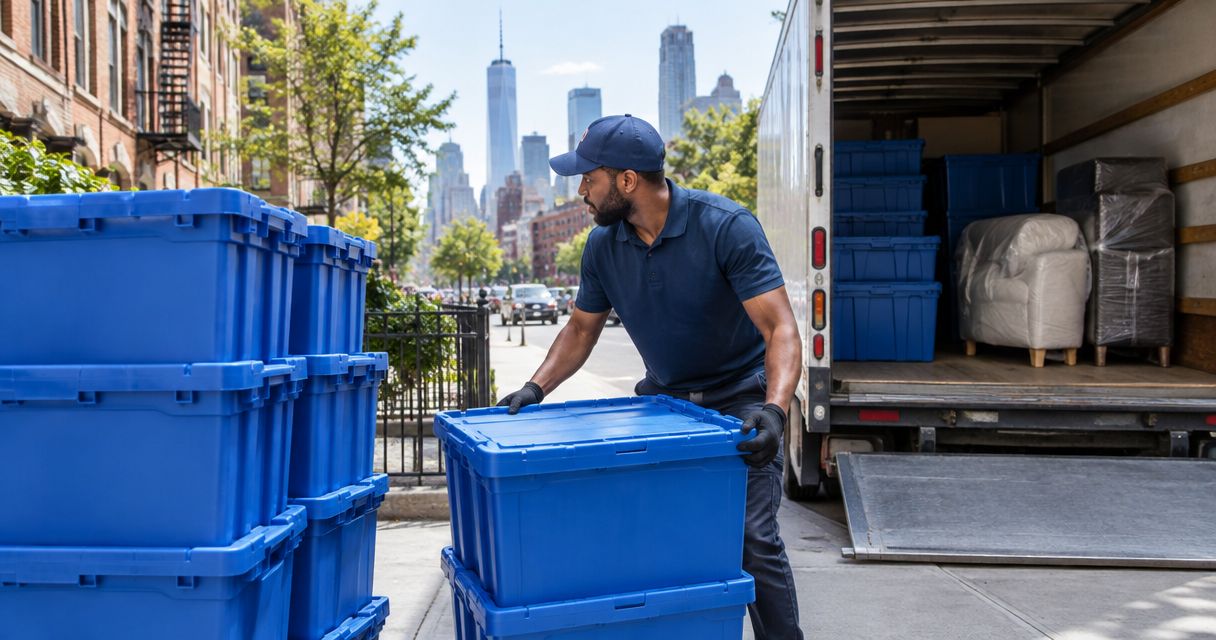 Best plastic moving bin rental options in NYC 2026