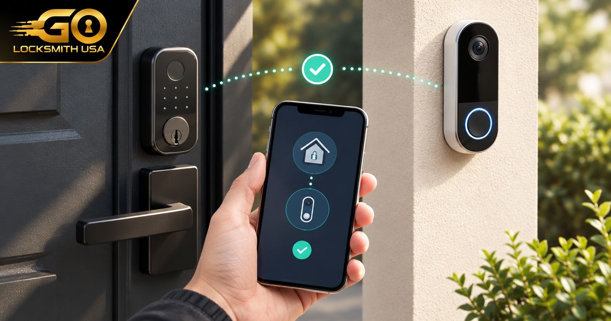 How to connect a smart lock to a Google Nest video doorbell