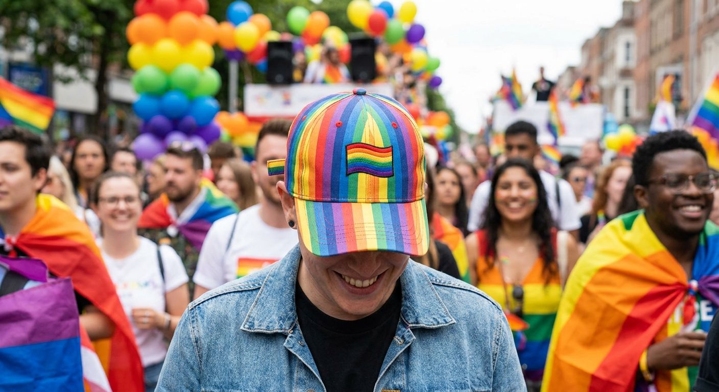How to style a pride cap for a parade outfit