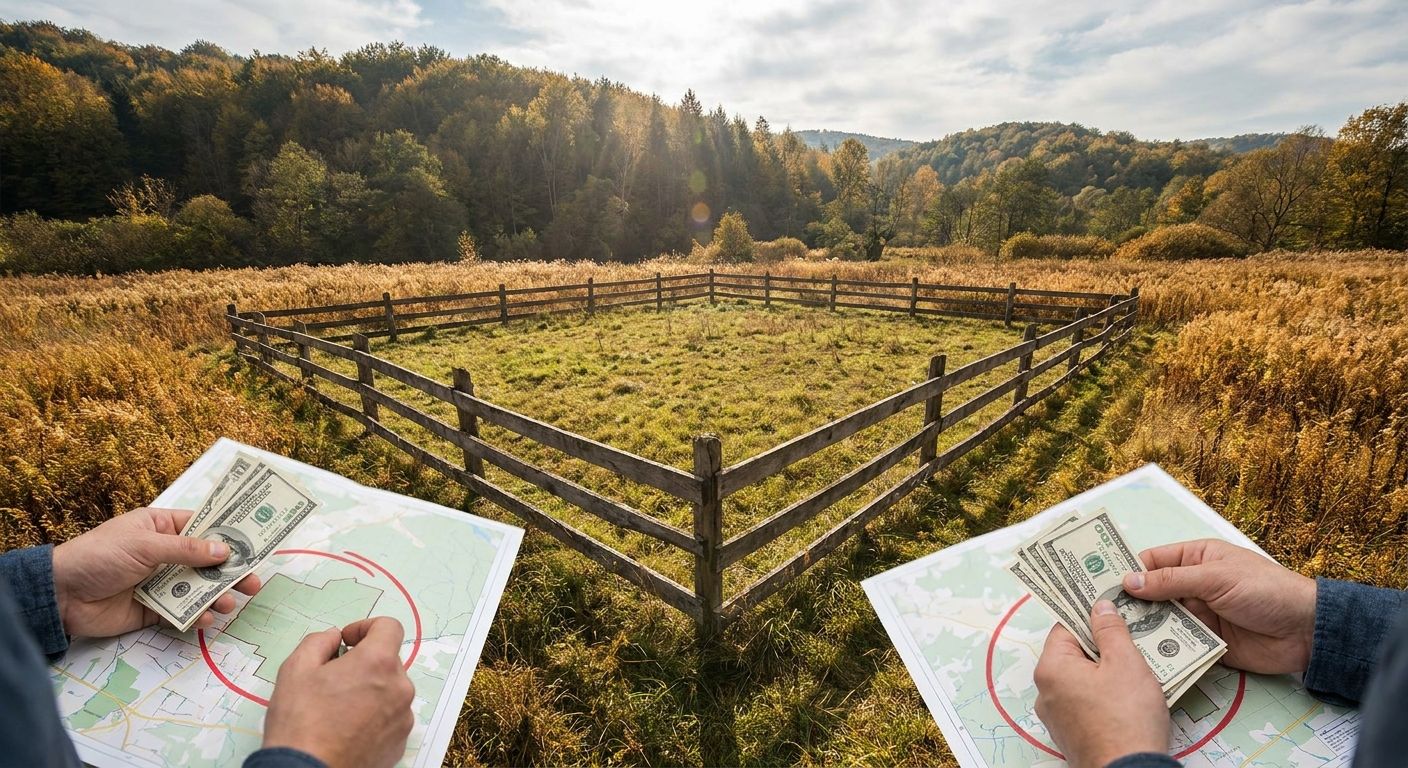 Sell landlocked land for cash
