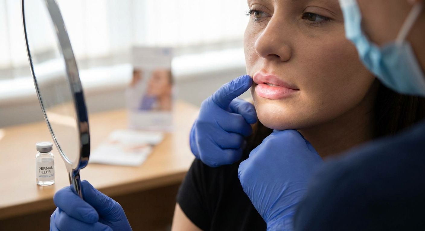 Lip filler for asymmetrical lips