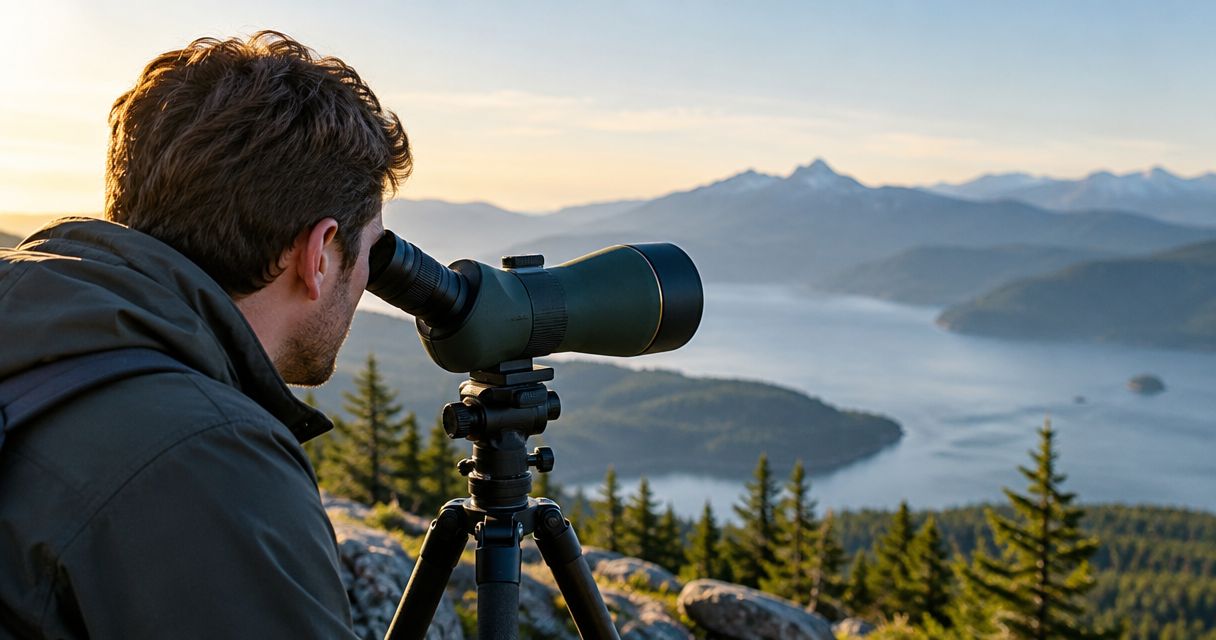 How far can a spotting scope camera see?