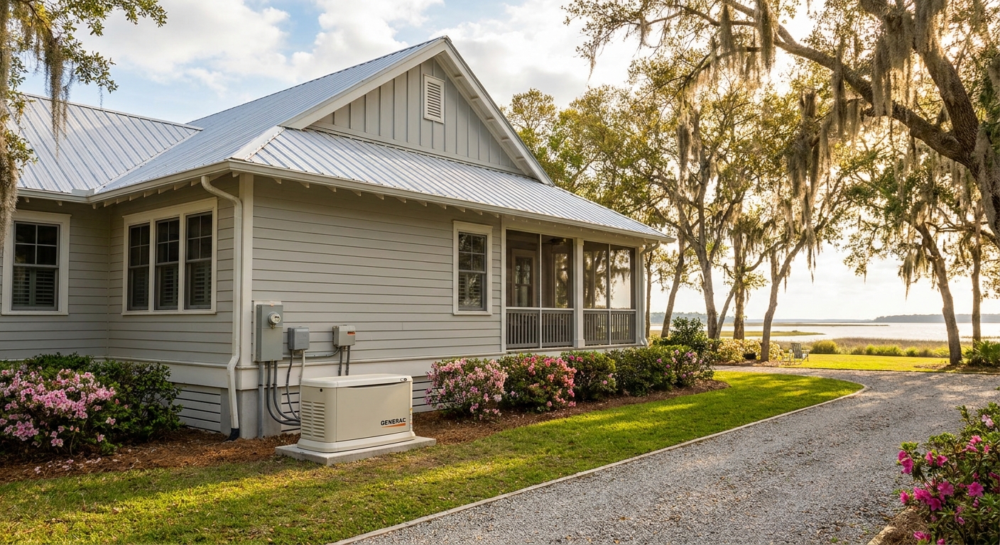 Generac generator installation in Josephine, AL