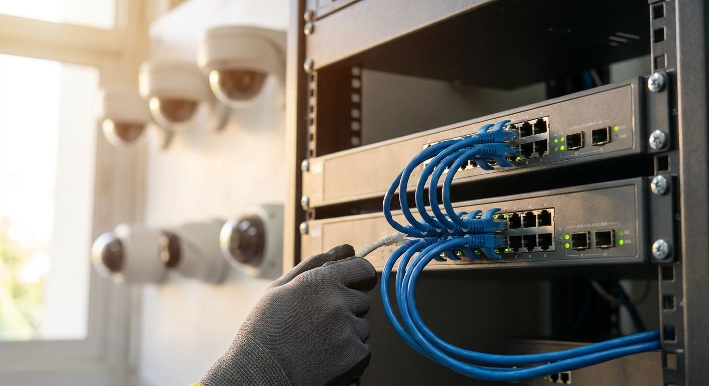 PoE network switches for IP camera installations