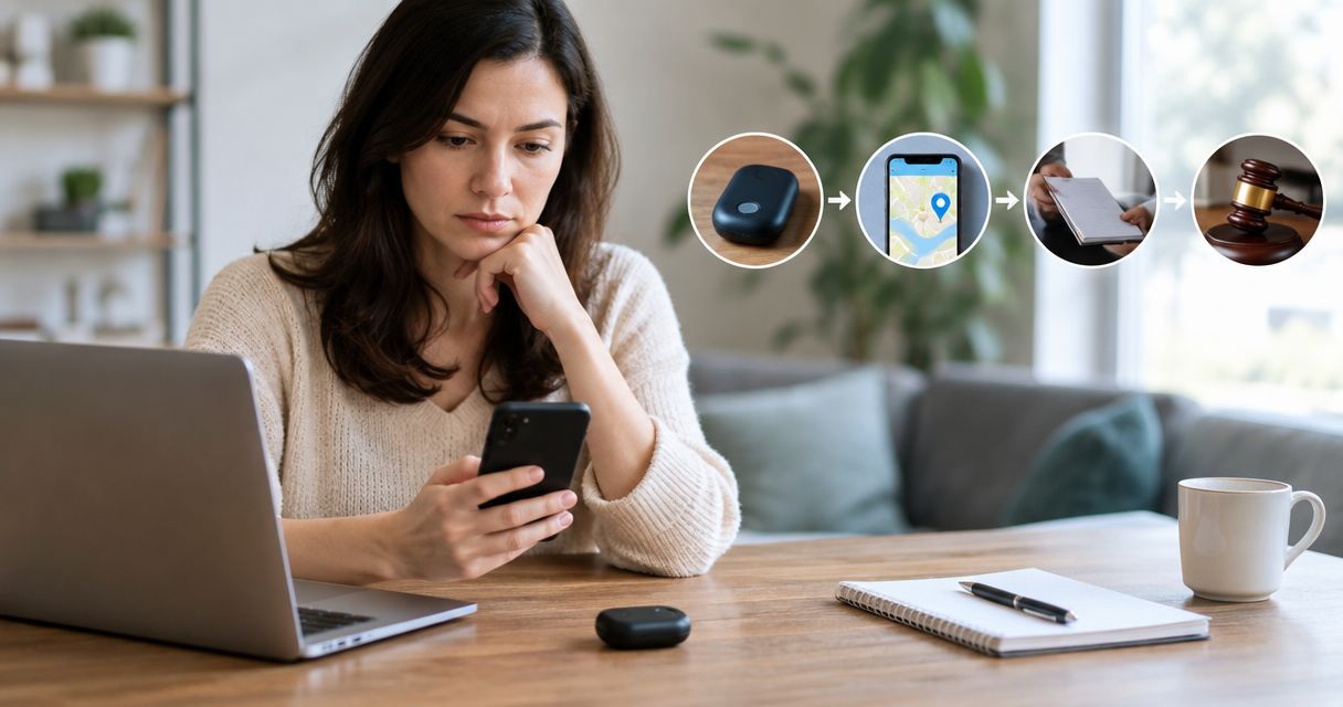GPS tracker discovery to restraining order: complete 2026 workflow