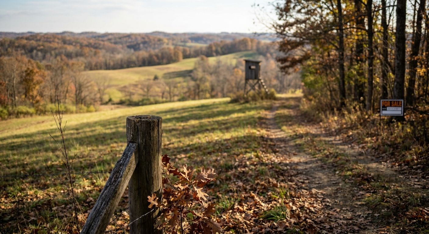 Land for sale in Southern Ohio for hunting and recreation