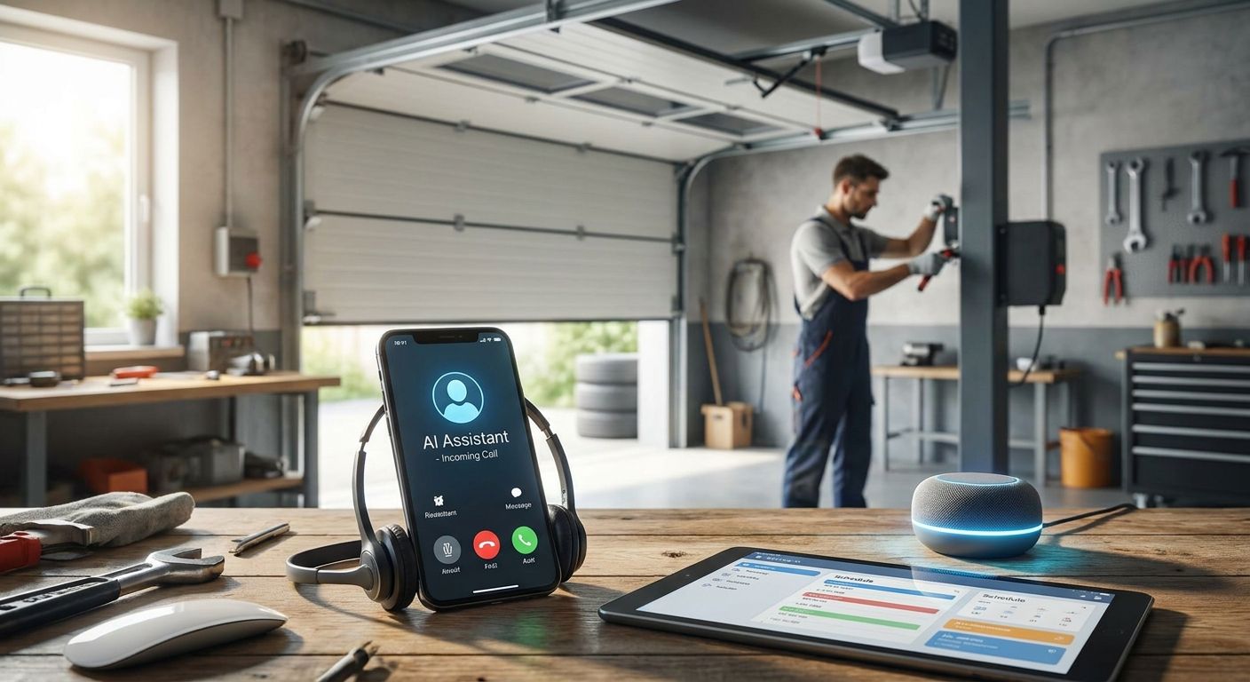 AI phone answering for garage door repair companies