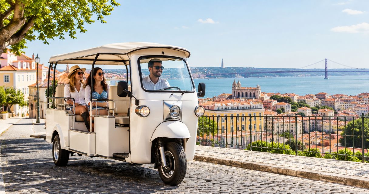 Best Lisbon tuk tuk tour routes for first-time visitors 2026