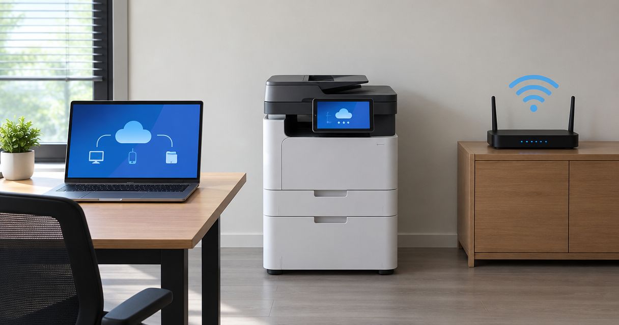 How to connect office printers to a shared business network
