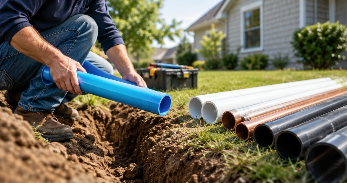 Best pipe materials for water line replacement in the Triad