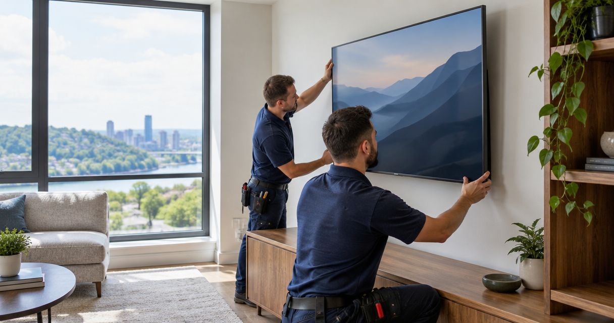 Best in-home TV mounting services for Squirrel Hill condos