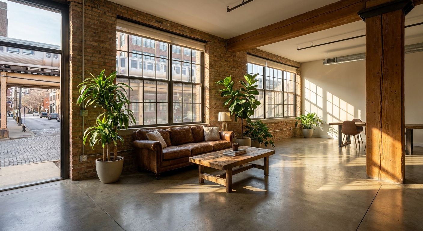 Best loft style apartments in Fulton Market Chicago