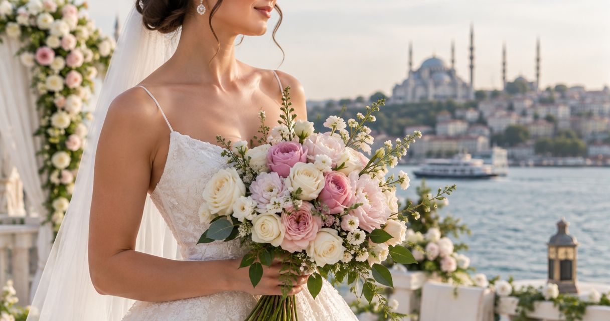 Best bridal bouquet flower types for Istanbul weddings 2026