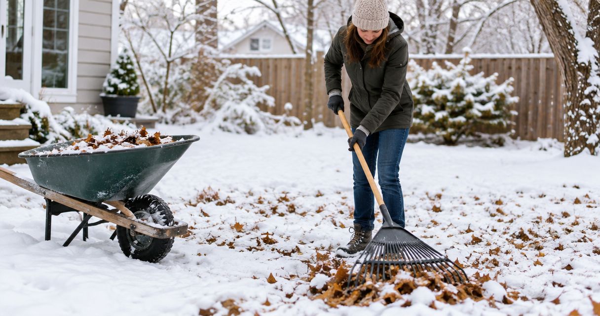 Can yard cleanup be done after the first snow?