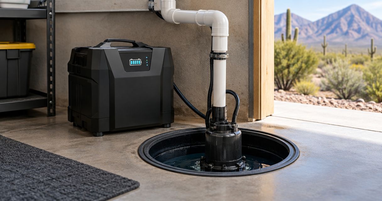 Best battery backup sump pumps for Tucson power outages 2026