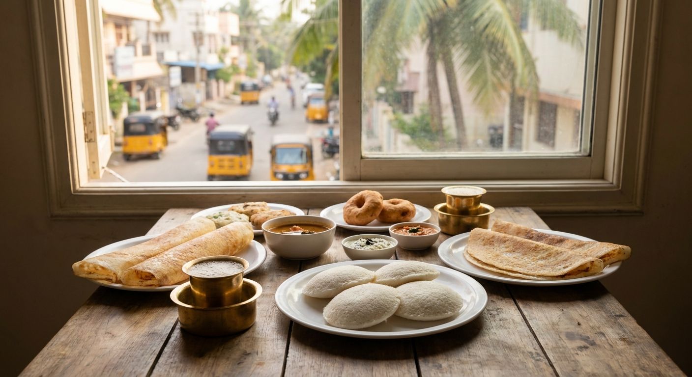 Traditional South Indian breakfast for Ambattur households