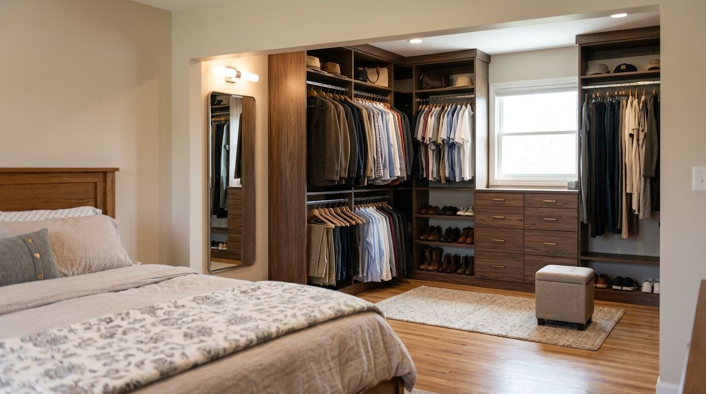 Walk-in closet additions for Central Iowa bedrooms