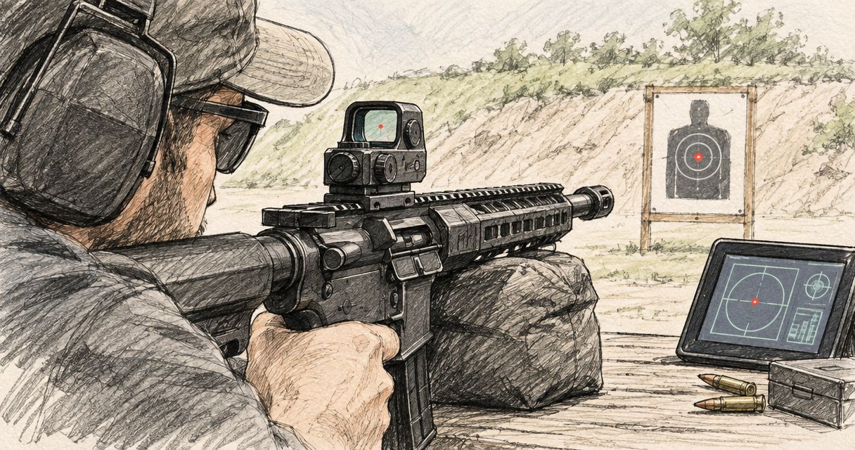 How to zero an Osight red dot sight on a rifle