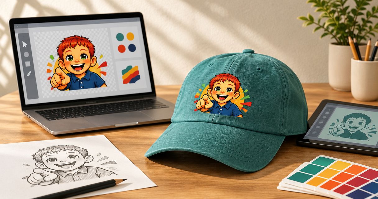 How to prepare a logo for a custom printed hat