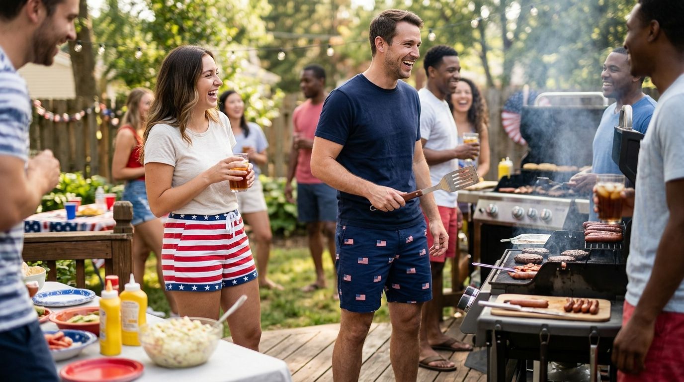 Best patriotic shorts for summer cookouts