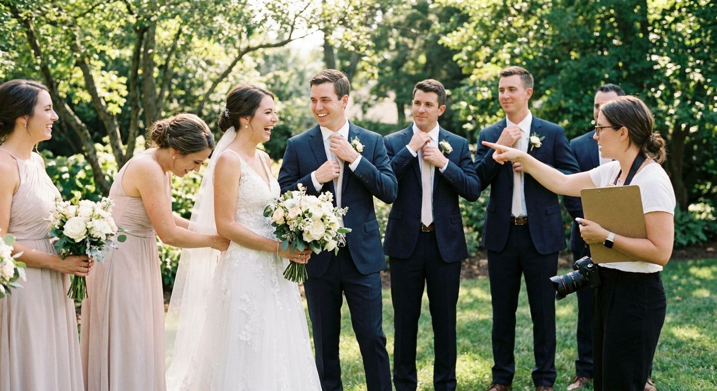 How to prepare your wedding party for photos