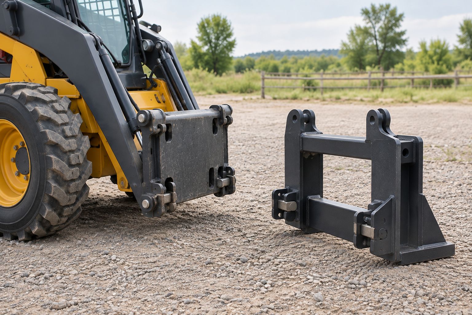 Skid steer quick attach to euro hitch: Use adaptor 2026 – Implements Direct