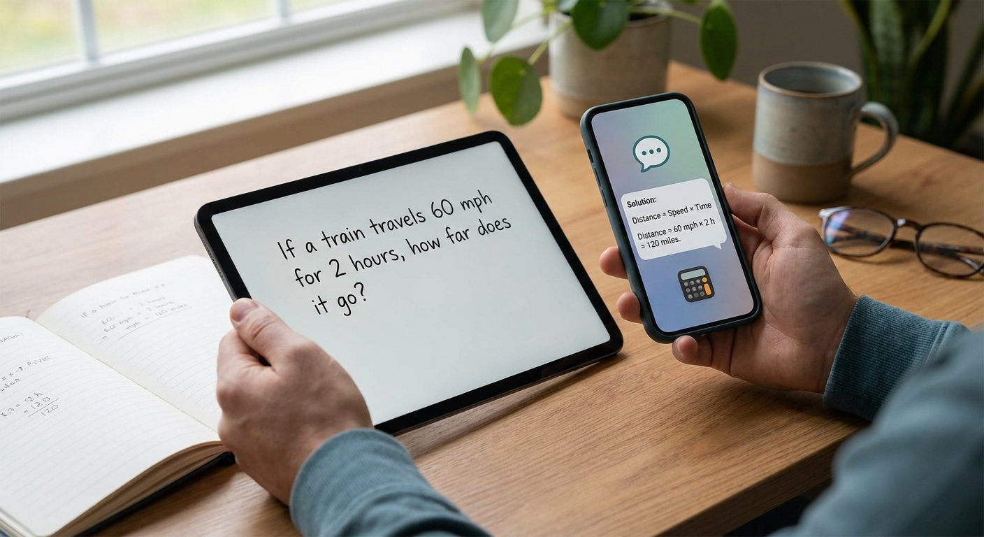How to solve word problems with an AI math solver