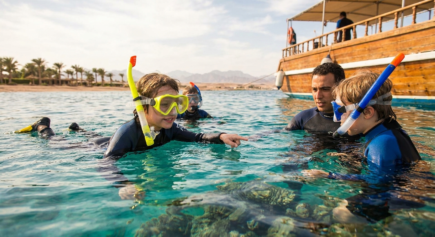 Snorkeling trips for kids in Hurghada