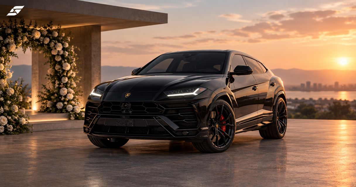 How to plan a Lamborghini Urus rental for wedding photos