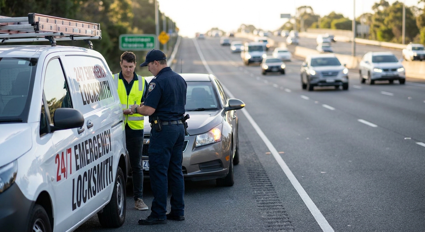 Mobile locksmith for stranded drivers on the highway