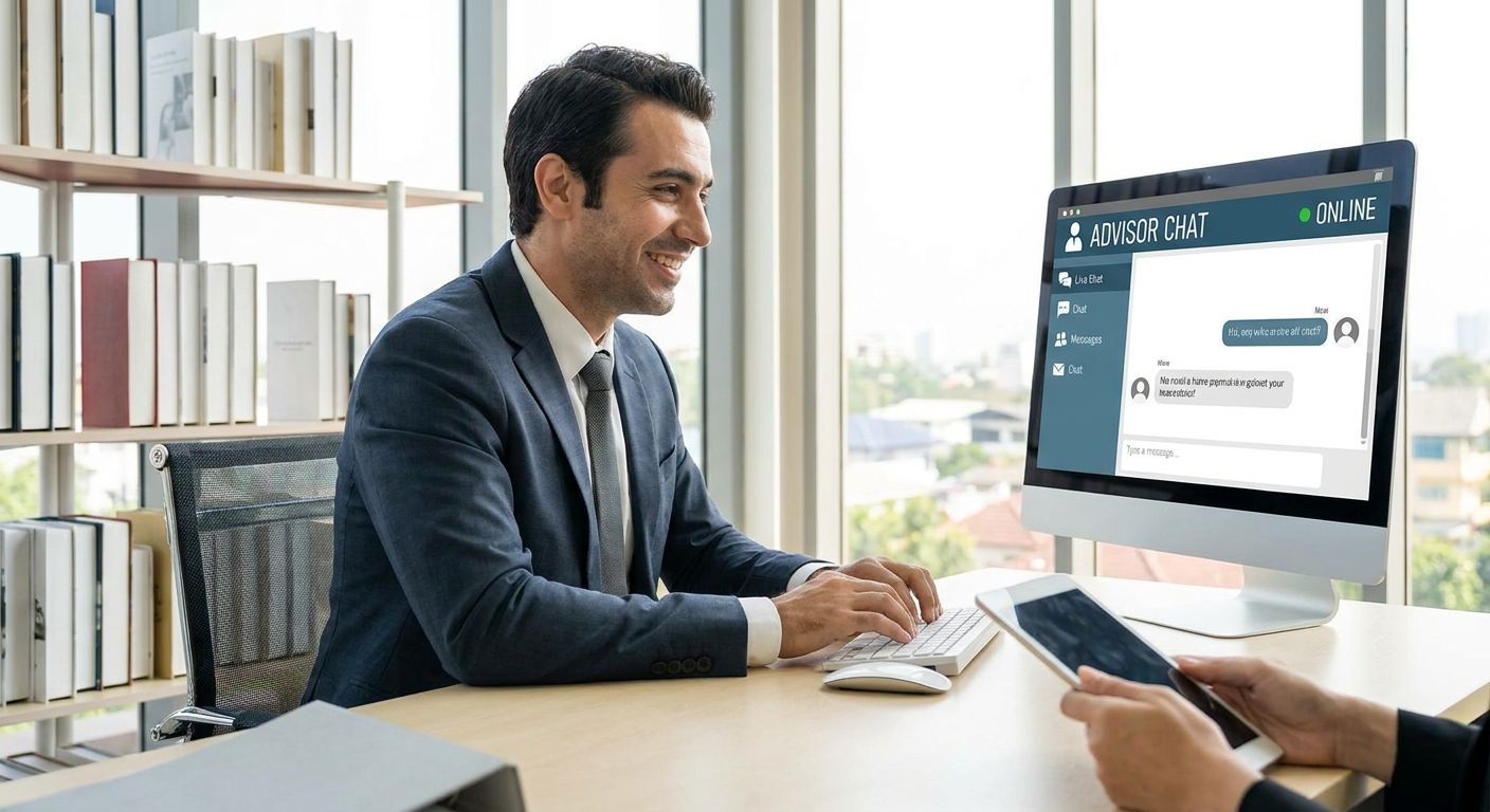 Live chat software for financial advisor websites