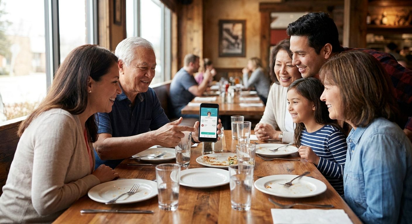 Bill splitting app for family dinners