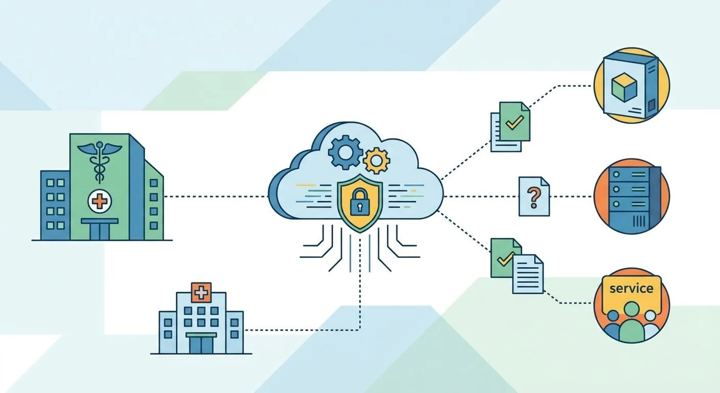 Security questionnaire automation for healthcare vendors